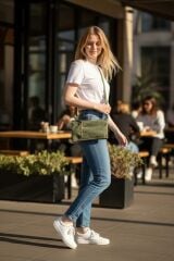 15x33x4 cm. Haki Renk Alman DM 28 Eğitim Tüfeği  Etkisiz Bomba Mühimmat Çantası