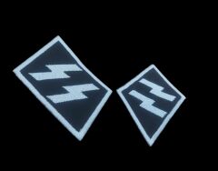 9x7 cm. Ww2 Alman SS Subay Nakış İspolet-1 (Çift Olarak)