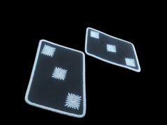 9x7 cm. Ww2 Alman SS Subay Nakış İspolet-2 (Çift Olarak)