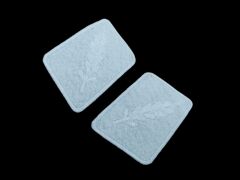 9x7 cm. Ww2 Alman SS Subay Nakış İspolet-3 (Çift Olarak)