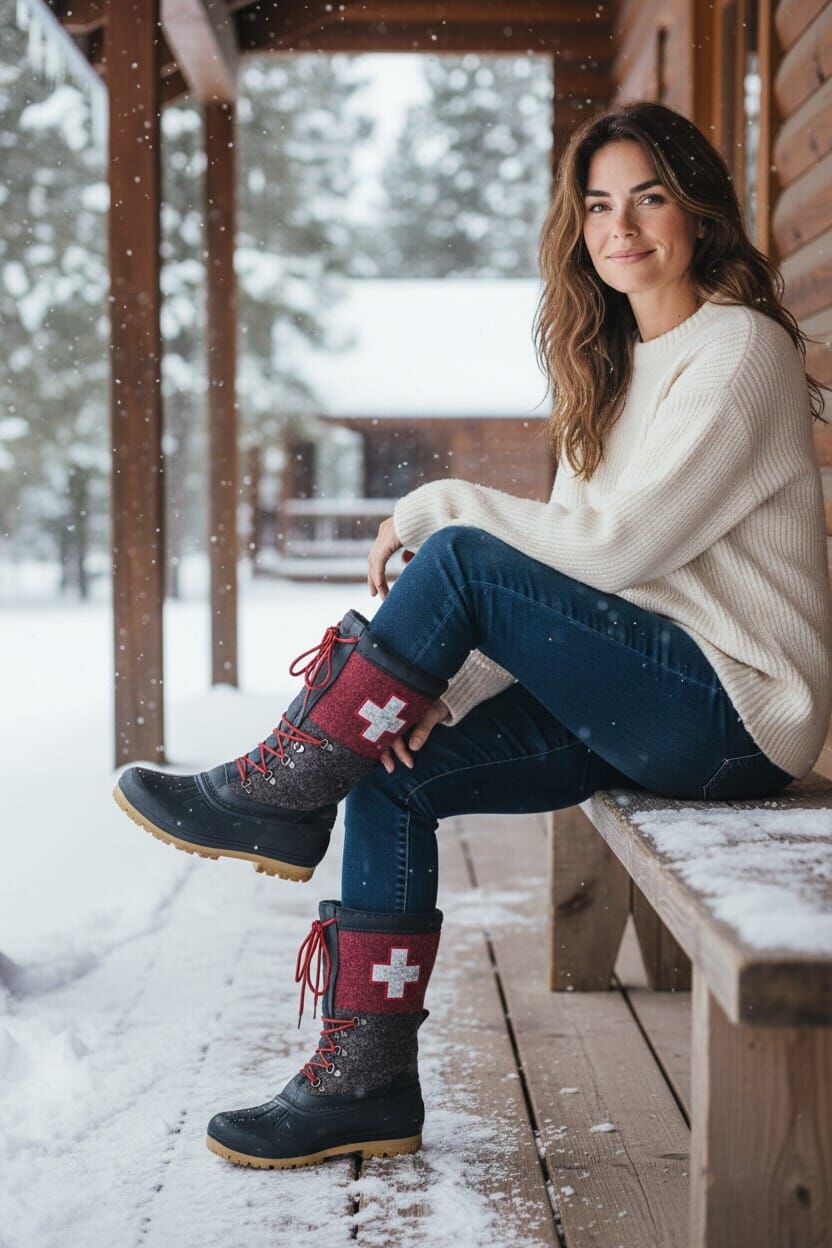 İsviçre Kar Botu Unisex (42 Numara)