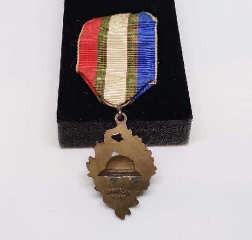 Ww1 Dönemi Fransız Katalik Gazi Madalyası (Orjinal İpek Kurdelası İle Birlikte)