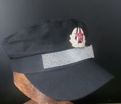 Military Fashion Bayan Şapka (Taşlı Tokalı Sakındırak+Metal Sovyet Kokart)