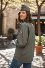 Doğu Alman Garnizon Gömlek Unisex (L Beden)+ Garnizon Kep Unisex (56 Numara)