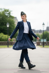 Military Fashion Haki Renk Kayık Kep (56 Numara) Unisex+Ww2 Alman Hava Kuvvetleri Metal Kokart