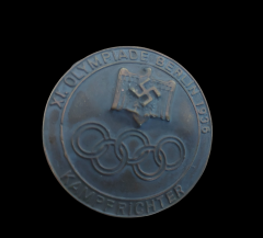 5 cm. Çap Ww2 Alman N. III. Reach Berlin Olimpiyatları 1936 Hakem Rozeti