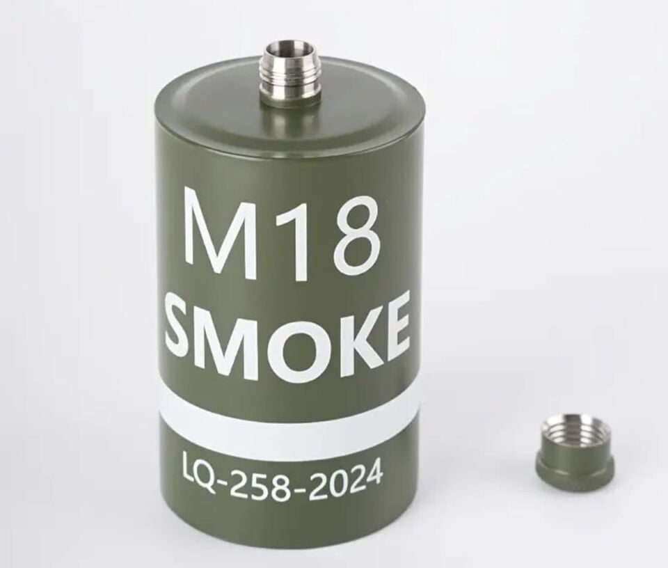 250ml / 8.5 oz  M18 Sis Bombası Formunda Paslanmaz Çelik Matara (Sıfır Ürün)