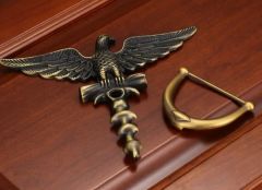 20x22 cm. Kartal Başlı Kapı Tokmağı