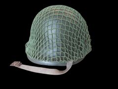 Haki Renk Fileli Alman VDN (Amerikan M1) Çelik Başlık-7 (Almanya Orjinal İthal Ürün)