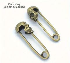 4.8x1.1 cm.İskelet Formunda Açılmayan Çengelli İğne Modeli (3 Adet)