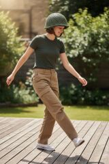 Haki Renk Fileli Alman VDN (Amerikan M1) Çelik Başlık-7 (Almanya Orjinal İthal Ürün)