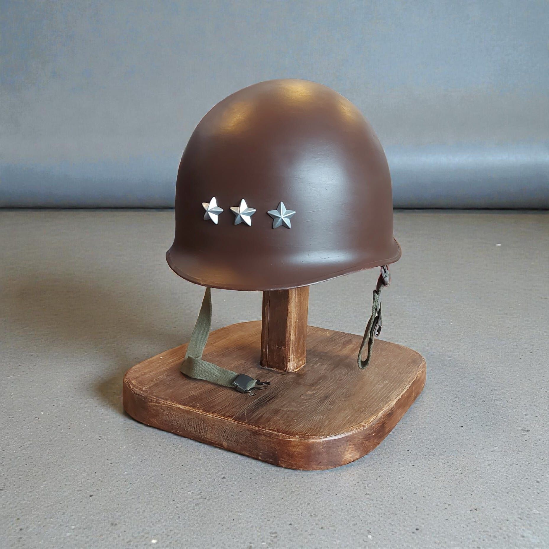 Amerikan Ordusu Korgeneral (Lieutenant General) M1 Çelik Miğfer Kahverengi