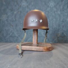 Amerikan Ordusu Korgeneral (Lieutenant General) M1 Çelik Miğfer Kahverengi