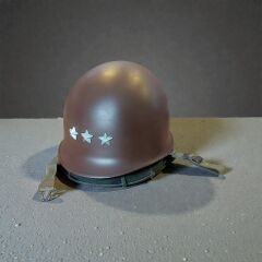 Amerikan Ordusu Korgeneral (Lieutenant General) M1 Çelik Miğfer Kahverengi