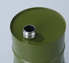 750 ml. Büyük Kapasiteli Benzin Varili Formunda Haki Renk 304 Paslanmaz Matara