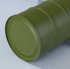 750 ml. Büyük Kapasiteli Benzin Varili Formunda Haki Renk 304 Paslanmaz Matara