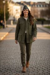 Military Fashion Haki Renk Kayık Kep Unisex (56 Numara) Sıfır Ürün