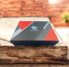 Kutusunda Deri Kaplama Paslanmaz Matara Seti (9 oz-266 ml/4 Shot Bardak)