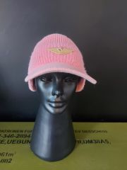 Military Fashion Kadın Örgü Şapka (Metal Rus Pilot Kokartlı)