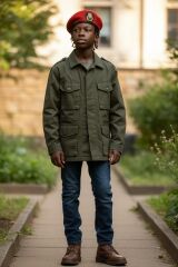 Kırmızı Renk Suriye Ordusu Sb. Bere Unisex (58 numara) Bez Kokartlı