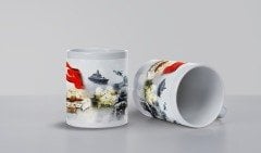 Silahlı Kuvvetler Baskılı Beyaz Bardak (Model-31)