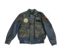 Siyah Renk Hakiki Deri Pilot Mont (M-L Beden)