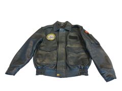 Siyah Renk Hakiki Deri Pilot Mont (M-L Beden)