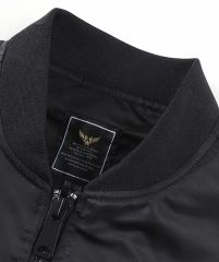 Erkek Dar Kesim Siyah Renk Pilot Model Mont (S Beden)