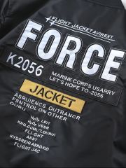 Erkek Dar Kesim Siyah Renk Pilot Model Mont (S Beden)