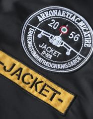 Erkek Dar Kesim Siyah Renk Pilot Model Mont (S Beden)