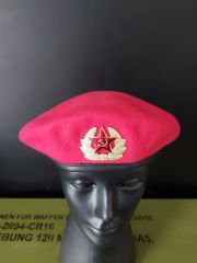 Military Fashion Metal Sovyet Kokartlı Kırmızı Kadın Bere (57 Numara)