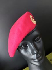 Military Fashion Metal Sovyet Kokartlı Kırmızı Kadın Bere (57 Numara)