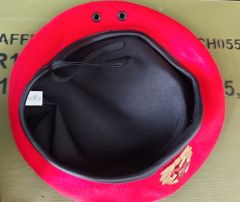 Military Fashion Metal Sovyet Kokartlı Kırmızı Kadın Bere (57 Numara)