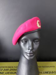 Military Fashion Metal Sovyet Kokartlı Kırmızı Kadın Bere (57 Numara)