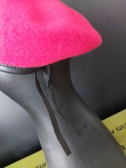 Military Fashion Metal Sovyet Kokartlı Kırmızı Kadın Bere (57 Numara)