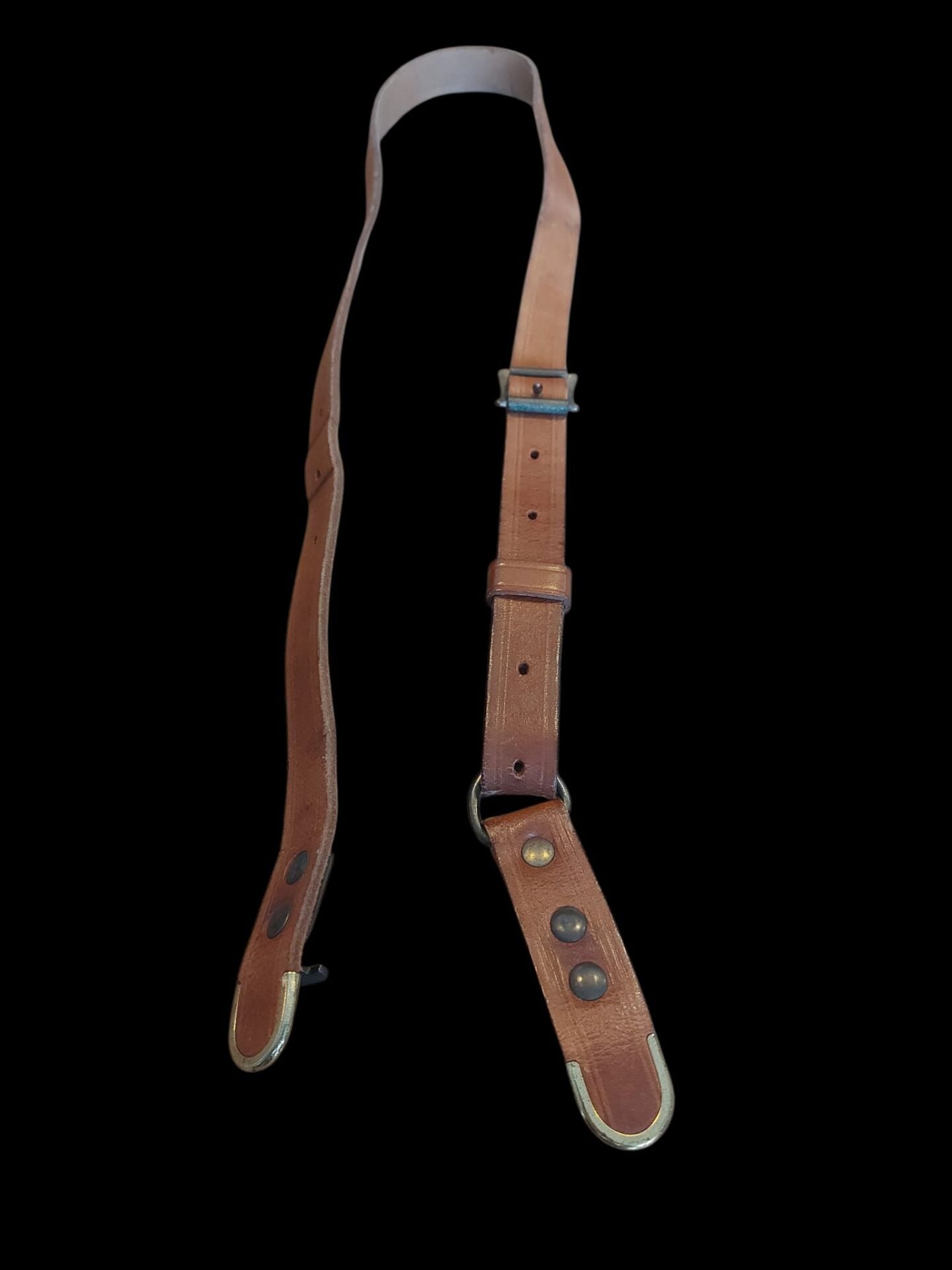 103 cm. Kahverengi Ww2 Alman Ordusu Deri Çapraz Omuz Askısı (İthal Ürün)