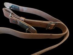 103 cm. Kahverengi Ww2 Alman Ordusu Deri Çapraz Omuz Askısı (İthal Ürün)