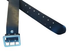 107 cm. Siyah Renk Ww2 Alman Ordusu Subay Çift Pençeli Deri Saha Kemeri (İthal Ürün)