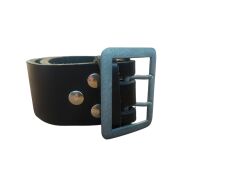 107 cm. Siyah Renk Ww2 Alman Ordusu Subay Çift Pençeli Deri Saha Kemeri (İthal Ürün)