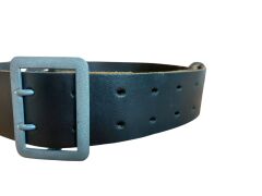 107 cm. Siyah Renk Ww2 Alman Ordusu Subay Çift Pençeli Deri Saha Kemeri (İthal Ürün)