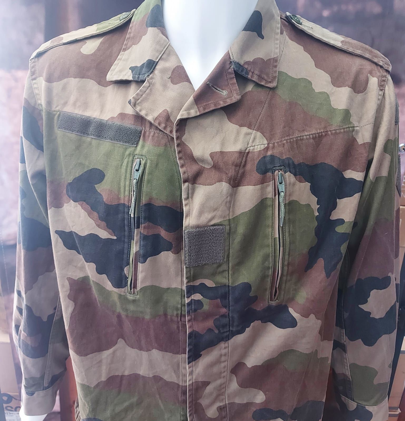 Fransa Ordusu CCE Kamuflaj Üst (M-L Beden)-Unisex