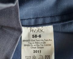 Hava Kuvvetleri Mavi Kamuflaj Ceket Unisex  (58-6/XL Beden) Sıfır Ürün