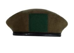 Military Fashion Unisex Kahverengi Kaşe Kumaş +Yeşil Kumaş Kokart (Ayarlanabilir)