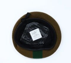 Military Fashion Unisex Kahverengi Kaşe Kumaş +Yeşil Kumaş Kokart (Ayarlanabilir)
