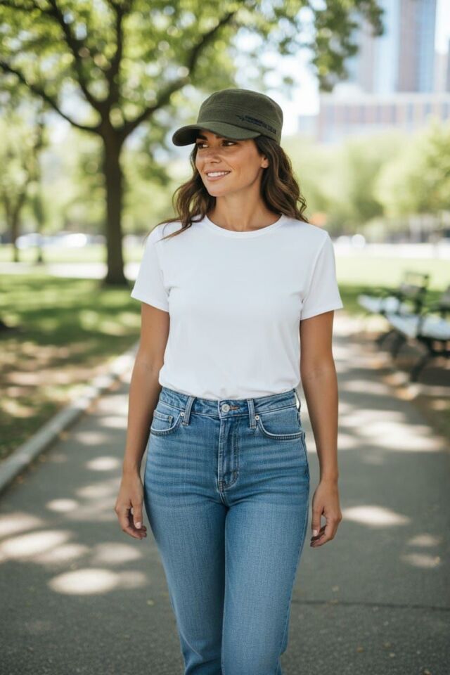 Haki Renk Military Fashion Vintage Yün Şapka (Nakış Yazılı)(Arkası Lastikli)