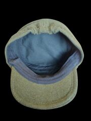 Haki Renk Military Fashion Vintage Yün Şapka (Nakış Yazılı)(Arkası Lastikli)