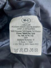 Lacivert Renk Jnd. Asyş Parka Unisex (M-L Beden) Sıfır Ürün