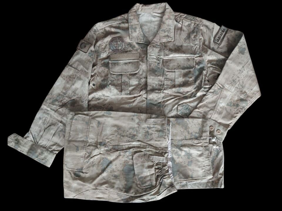 Kamuflaj Kumaş Jnd. Takım (Alt-Üst) Unisex (L Beden) Sıfır Ürün