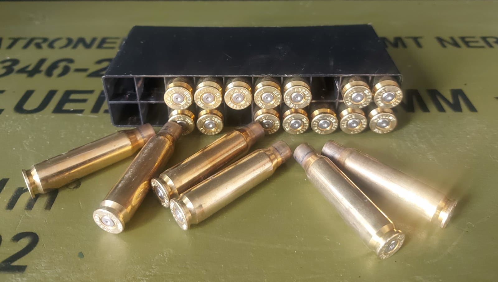 7.62x51 mm Nato 308 Winchester Pirinç Kovanlar (Stant+20 Adet Dekoratif Kovan)