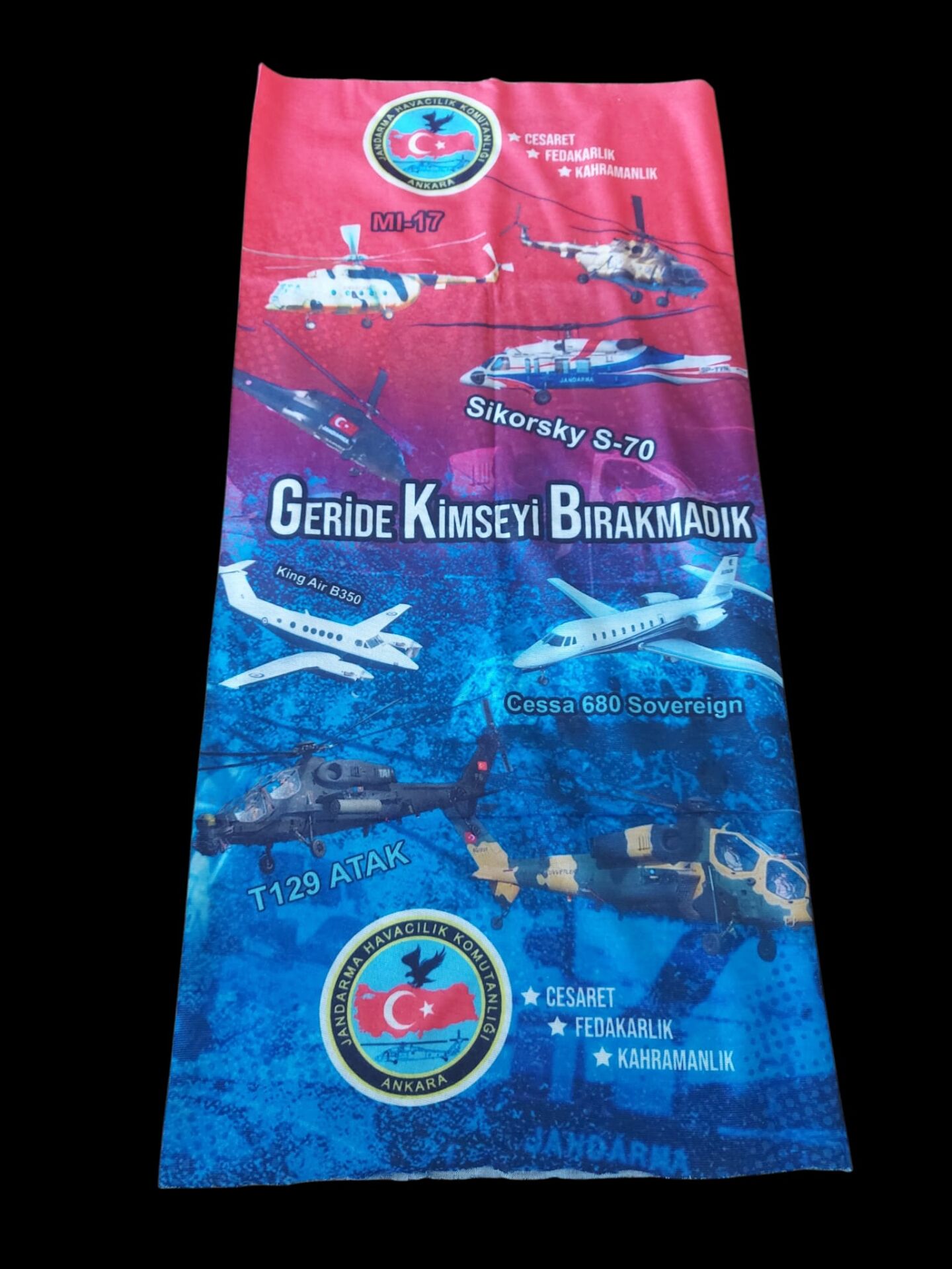 47x22 cm. Bandana-Boyunluk Modeli Unisex (Esnek Baskılı Kumaş)